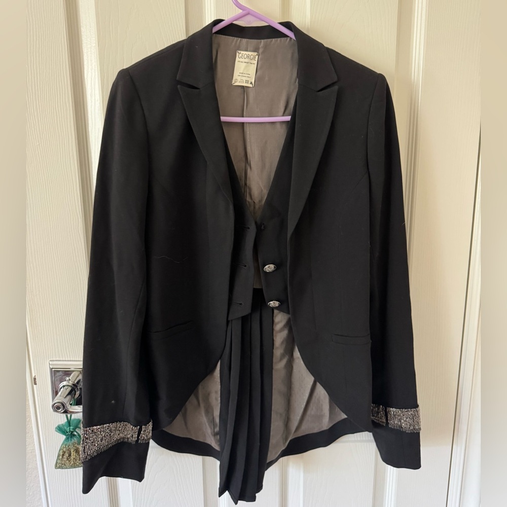 George Black Jacket with Subtle Gray Interior